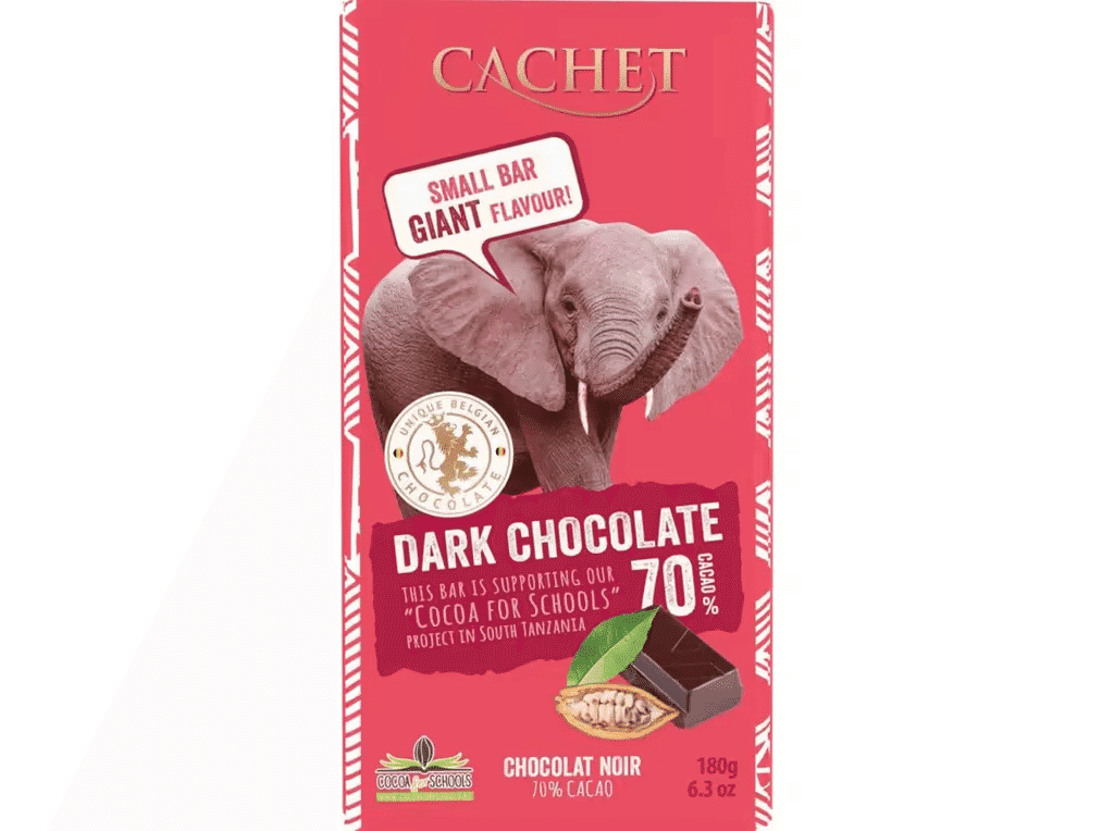 Chocolate Negro Safari 70% Cacau 180 G - CACHET