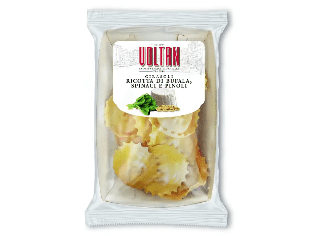 Girasoli Ricotta Bufala Espinafres Pinhões 250g - VOLTAN