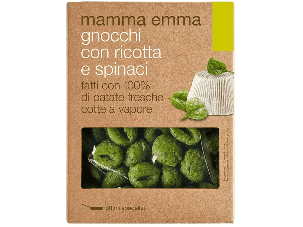 Gnocchi Ricotta E Espinafres 400g - MAMMA EMMA