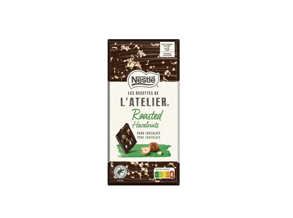 Tablete Choc Preto Avelãs 100g - L'ATELIER