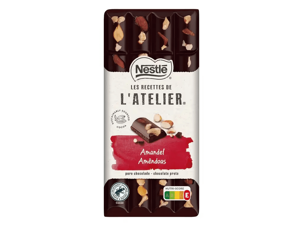 Tablete Choc Preto Amêndoas 150g - L'ATELIER