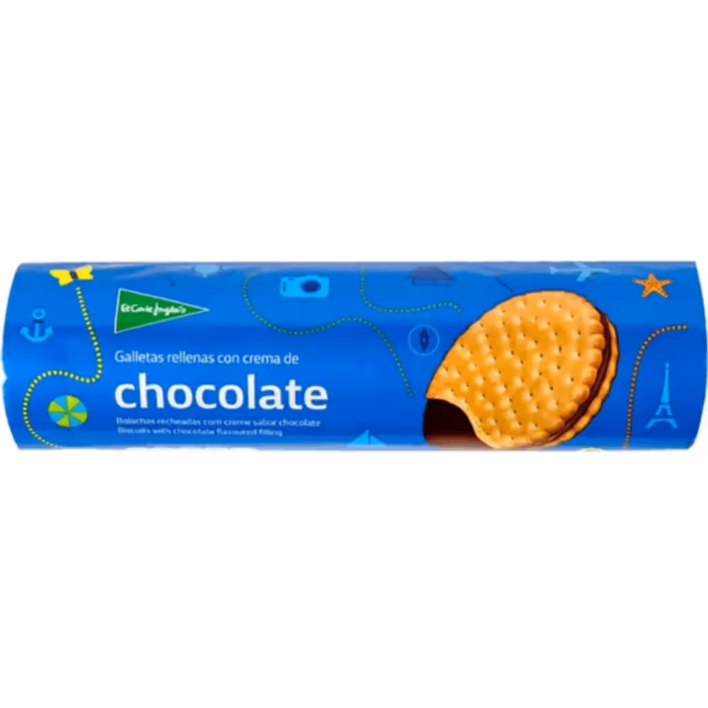 Bolachas Recheadas com Chocolate embalagem 500 g - EL CORTE INGLÉS