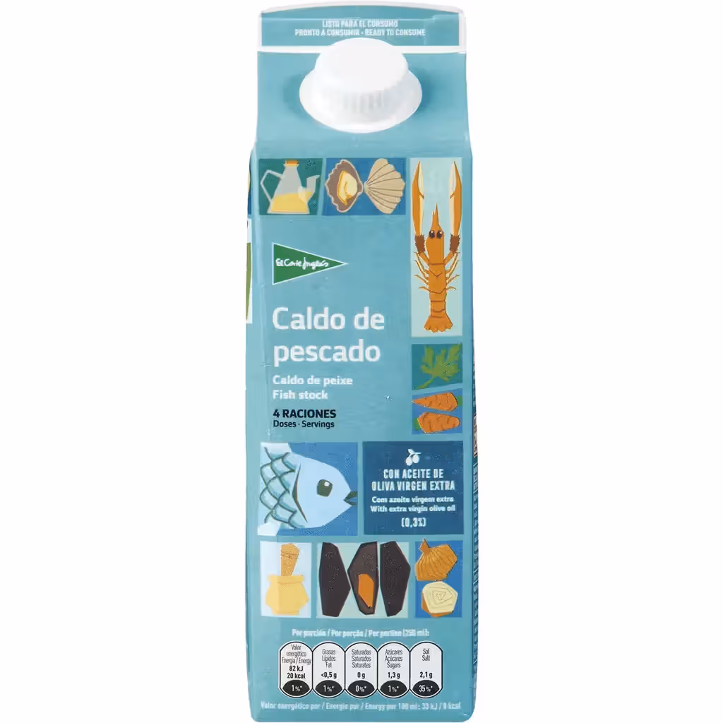 Caldo Líquido de Peixe embalagem 1 L - EL CORTE INGLÉS