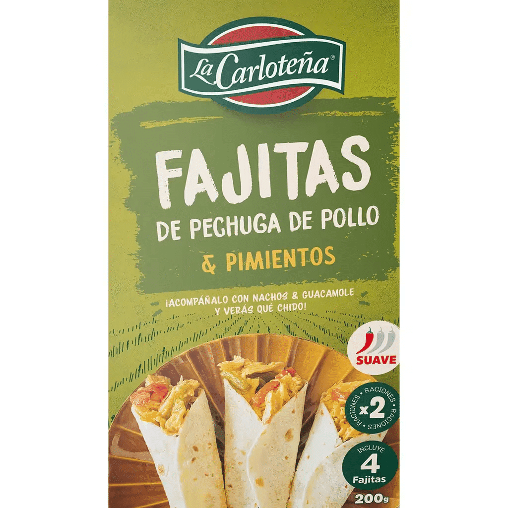 Fajitas Peito de Frango e Pimentos unidade 200 g - LA CARLOTEÑA