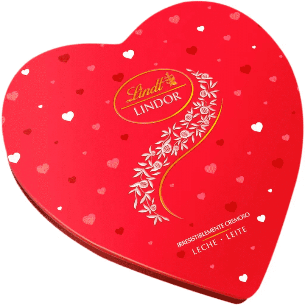 Bombons de Chocolate de Leite Corações Lindor embalagem 225 g - LINDT