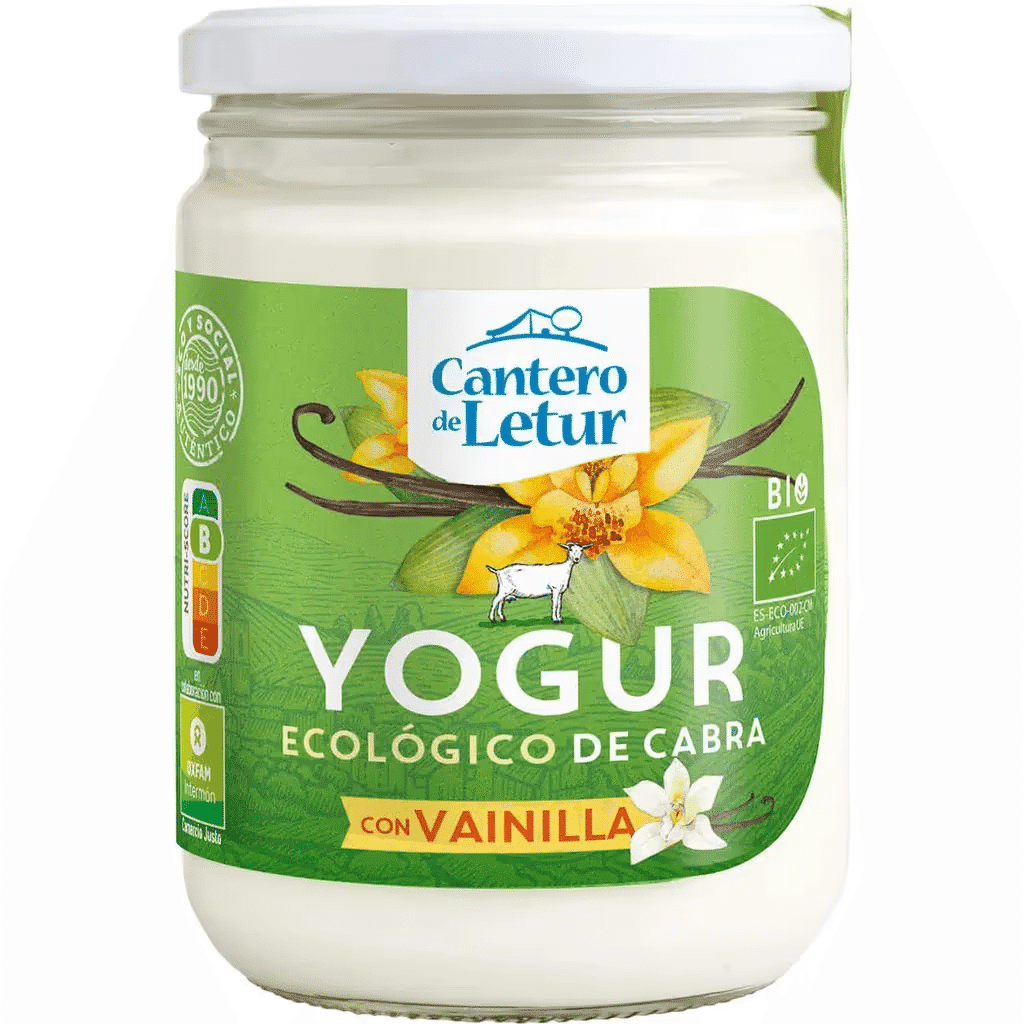 Iogurte Ecológico de Cabra Baunilha Bio embalagem 420 g - LETUR