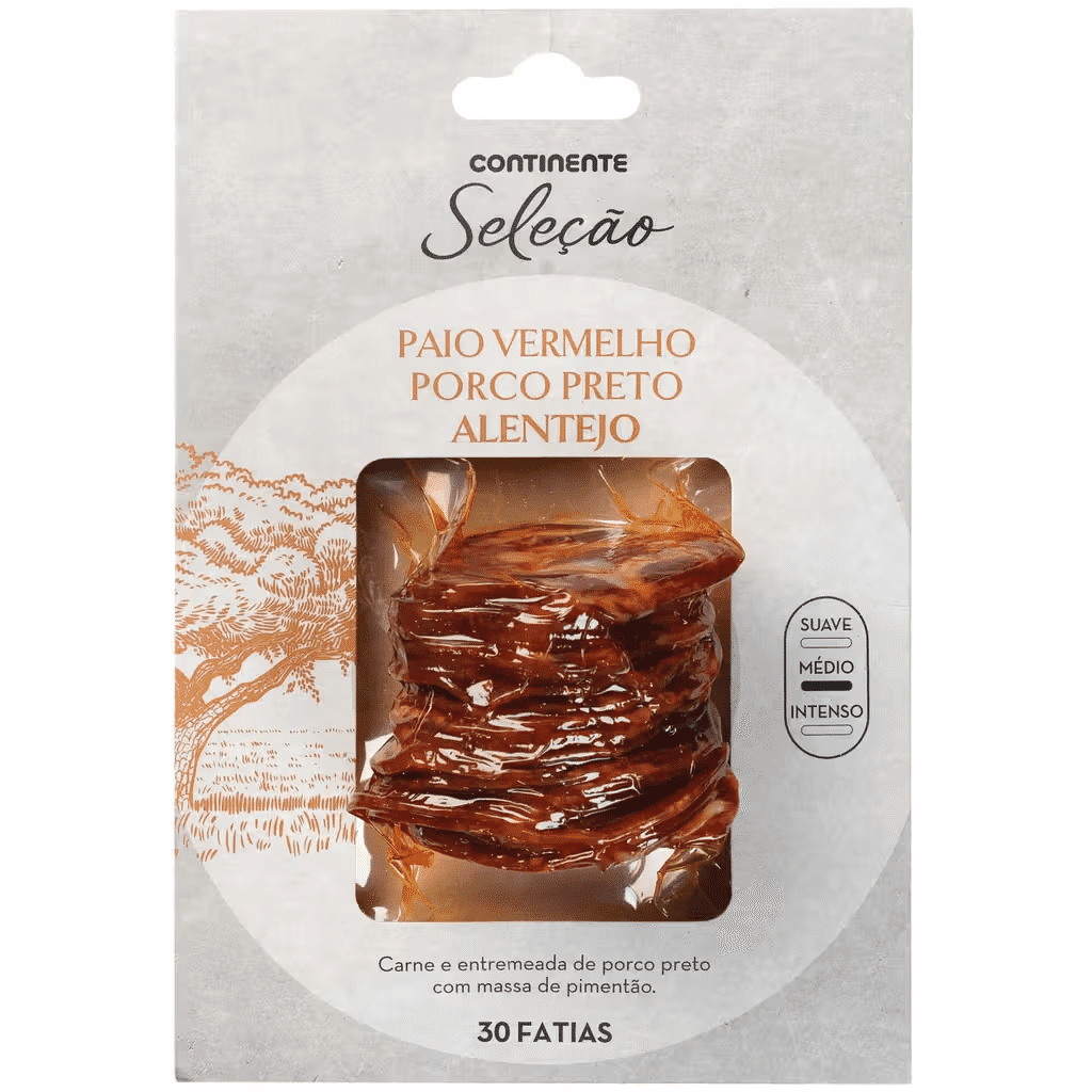 Paio Vermelho de Porco Preto Fatias - CONTINENTE SELEÇÃO