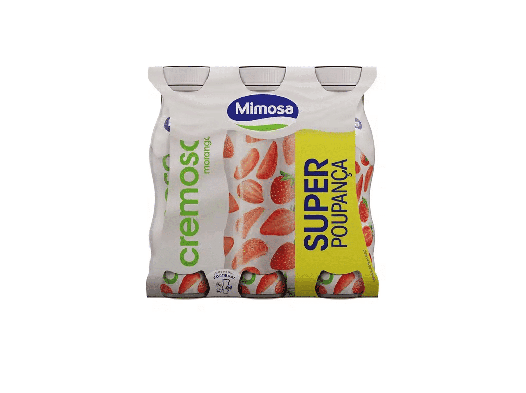 Iogurte Liquido Cremoso Morango 6x151ml - MIMOSA