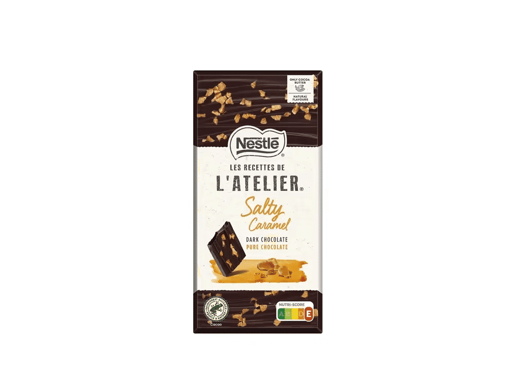 Tablete Choc Preto Caramelo Salgado 100 G - L'ATELIER