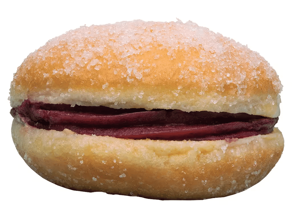 Bola De Berlim Com Frutos Vermelhos Un -