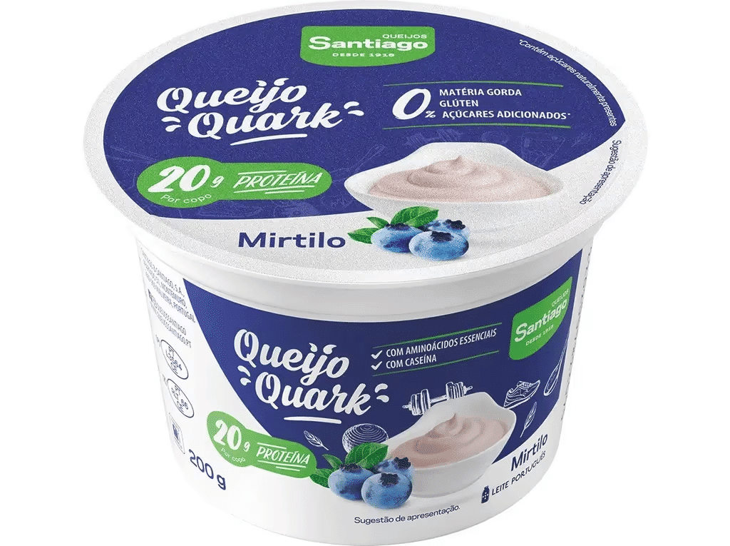 Queijo Quark Mirtilo 200g - SANTIAGO