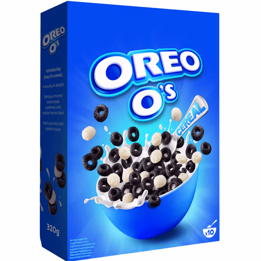 Cereais Argolas de Chocolate e Creme - OREO