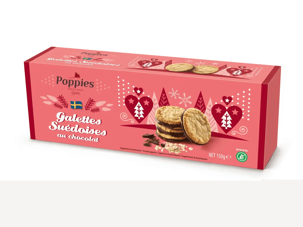 Bolachas Aveia Choco 150g - POPPIES