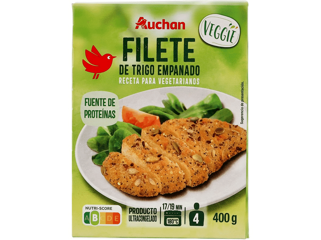 Filete De Trigo Panado Receita Vegetariana 400g - AUCHAN