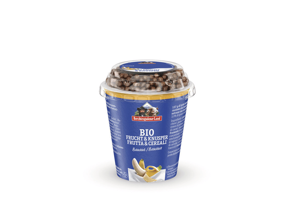 Iogurte Banana C/ Bolas Chocolate Bio 150g - BERCHTESGADENER LAND