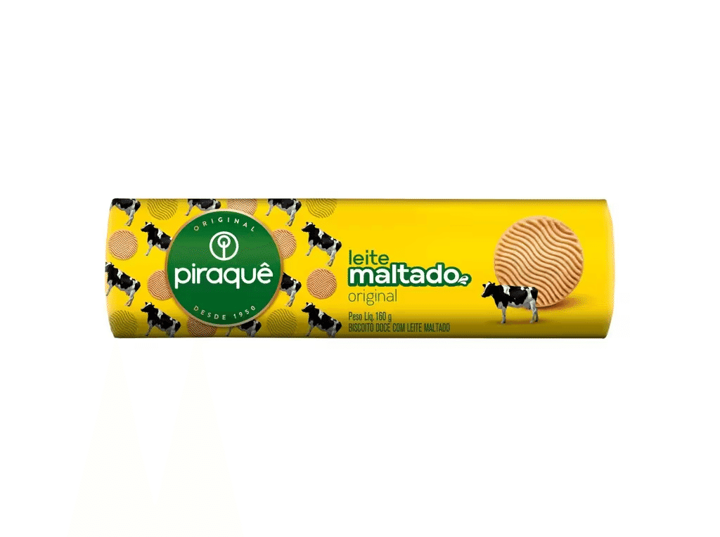 Biscoito De Leite Maltado 160g - PIRAQUÊ