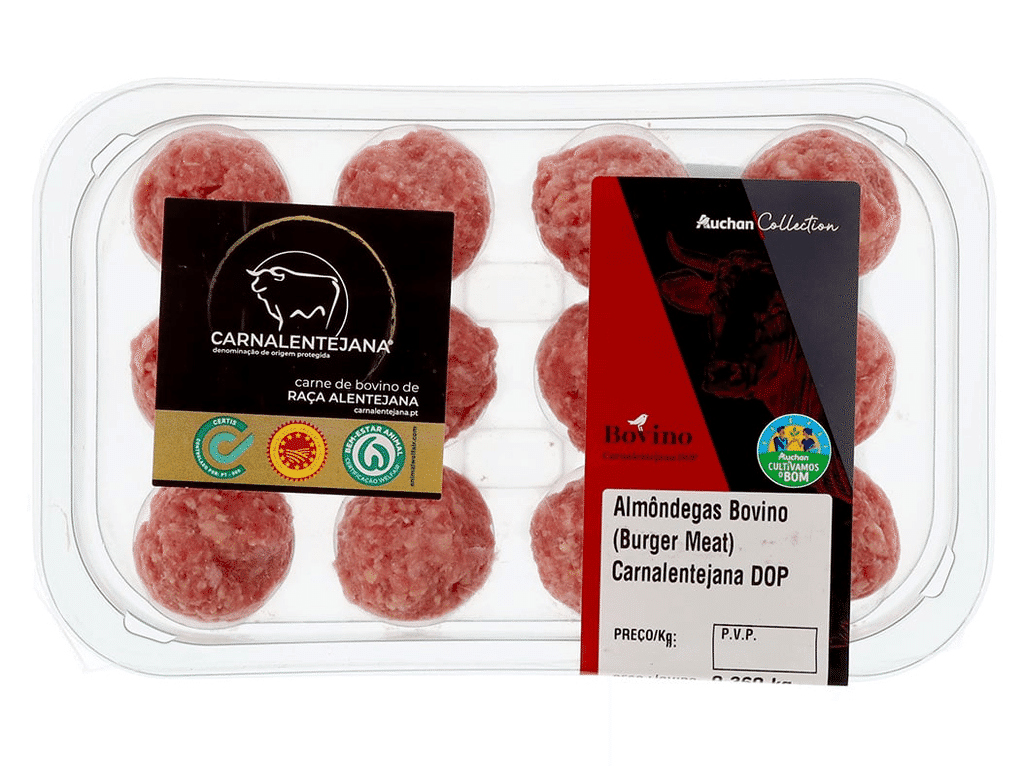 Almôndegas Bovino Carnalentejana Dop Isento Gluten Cultivamos O Bom 4uni 465gr - AUCHAN