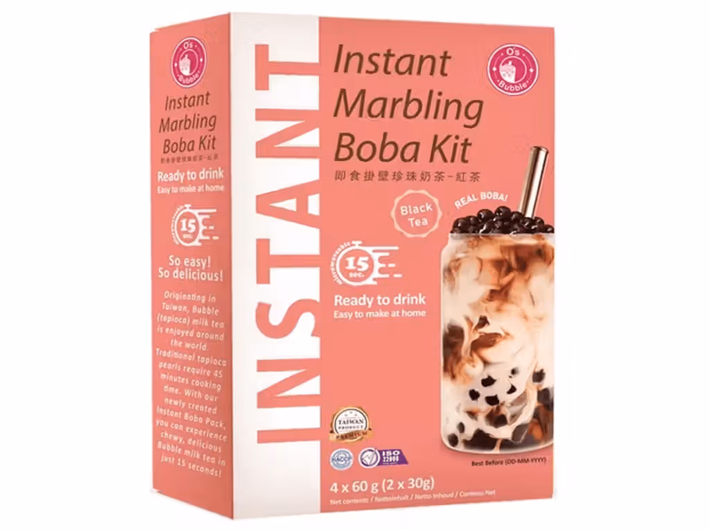 Kit Bubble Tea Chá Preto 240g - O'S BUBBLE