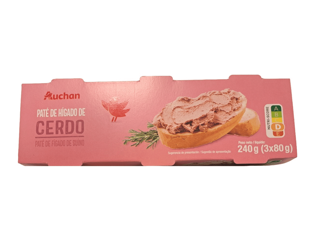 Paté De Fígado De Porco 3x80g - AUCHAN