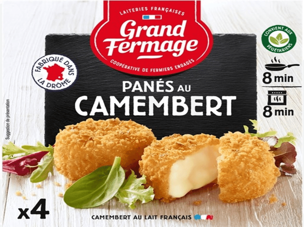 Queijo Camembert Panado 4x25g - GRAND FERMAGE