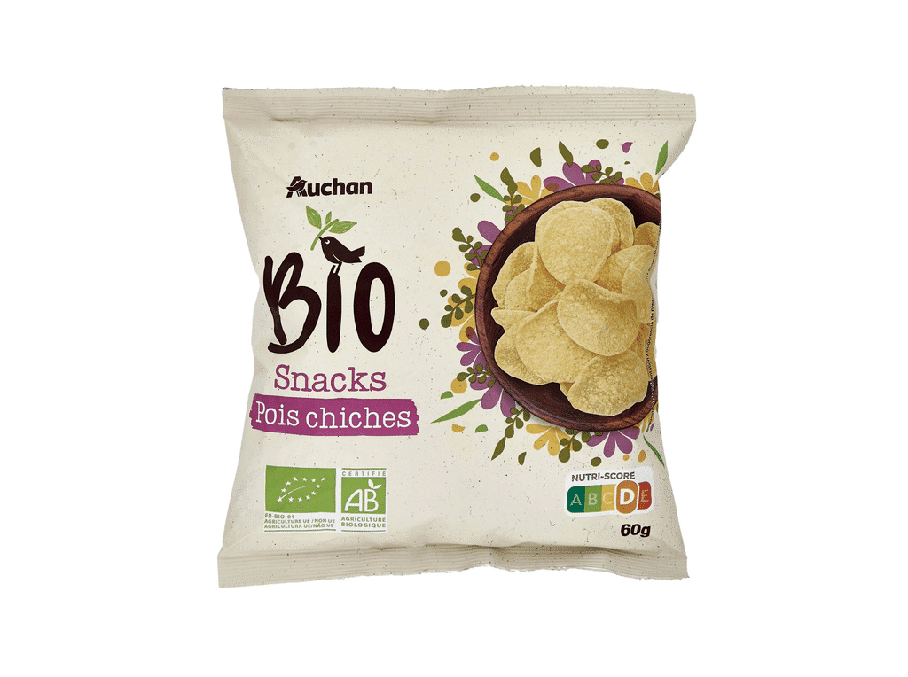 Snacks De Grão-de-bico 60g - AUCHAN BIO