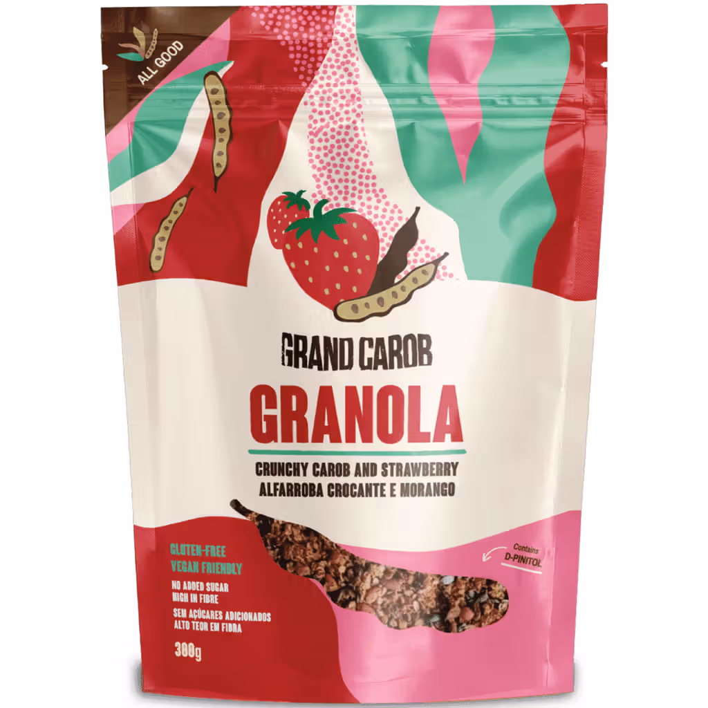 Granola Alfarroba e Morango - GRAND CAROB