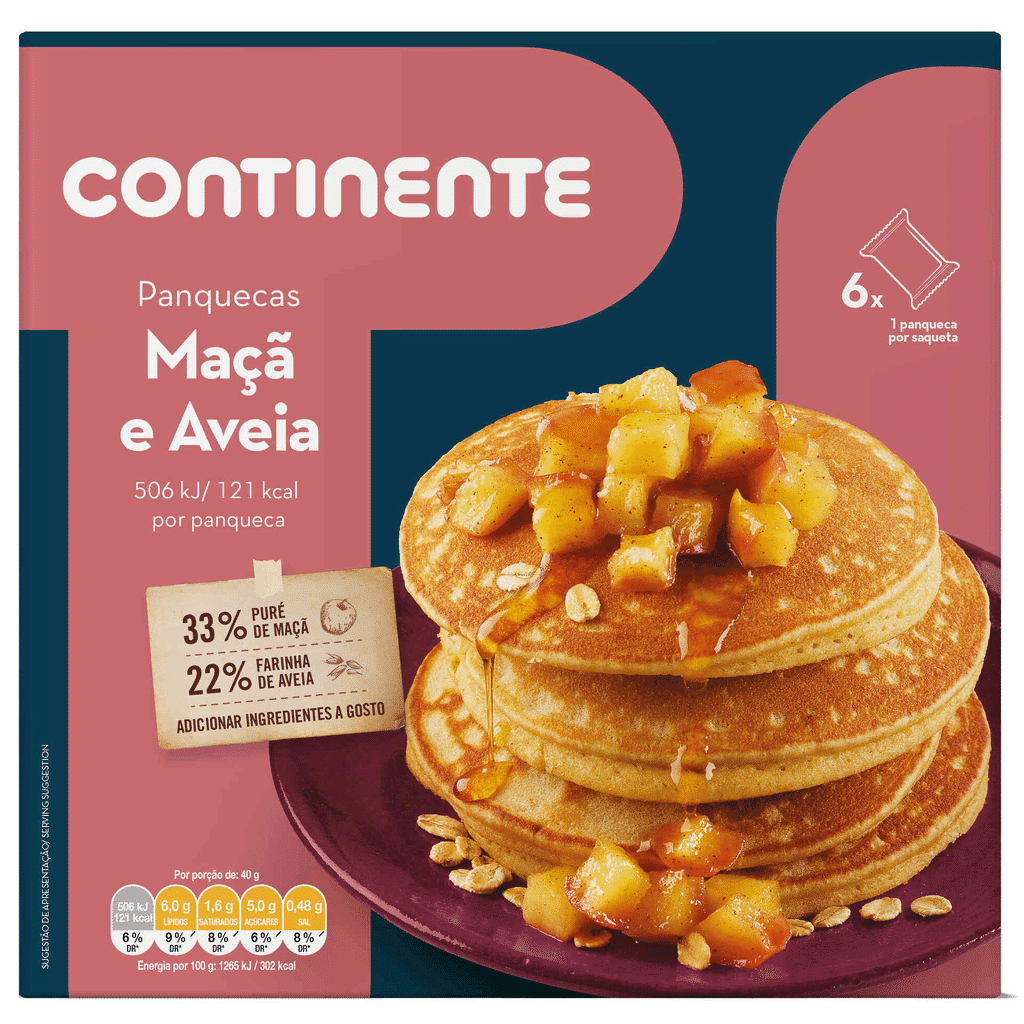 Panquecas de Maçã e Aveia - CONTINENTE