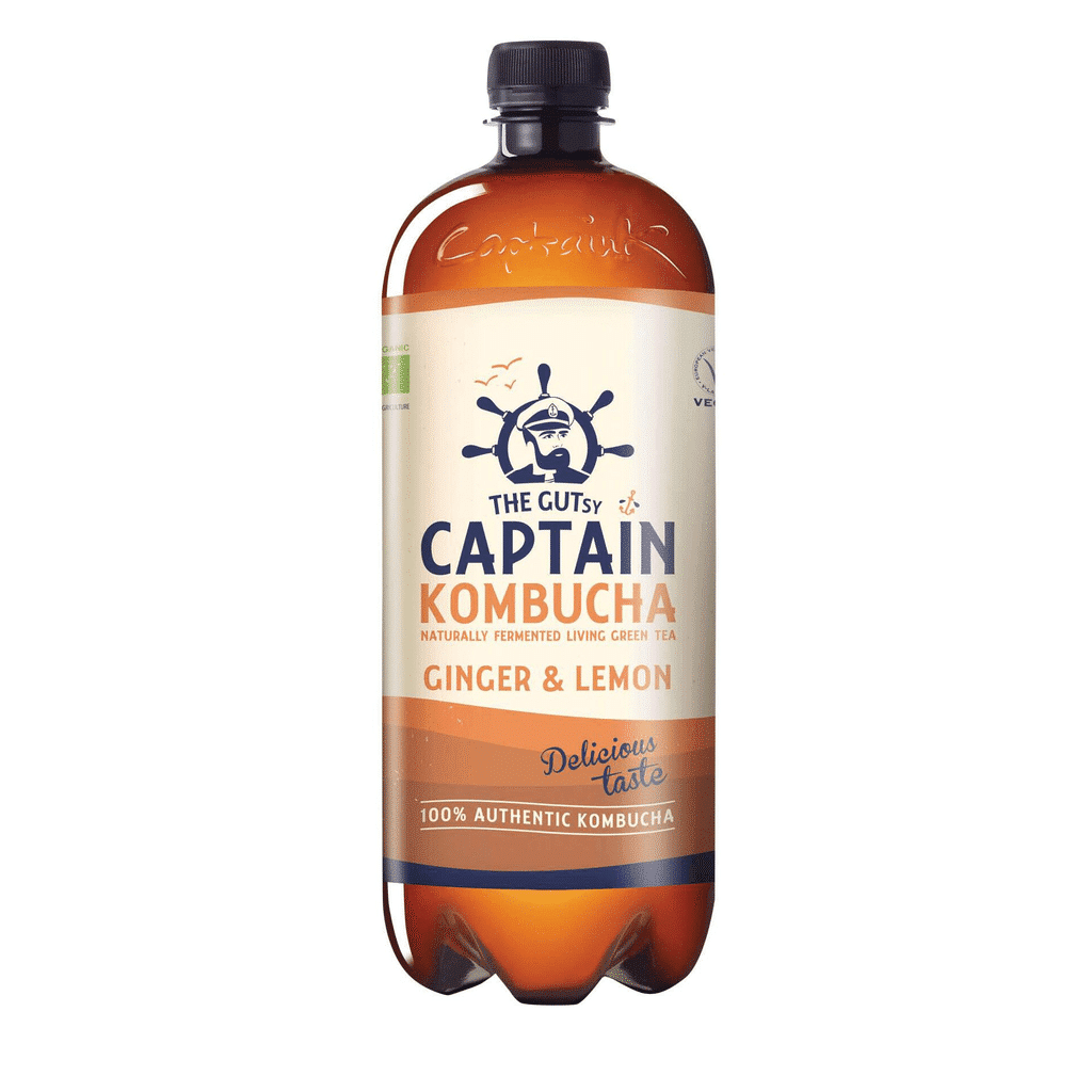 Bebida Kombucha Gengibre e Limão - THE GUTSY CAPTAIN