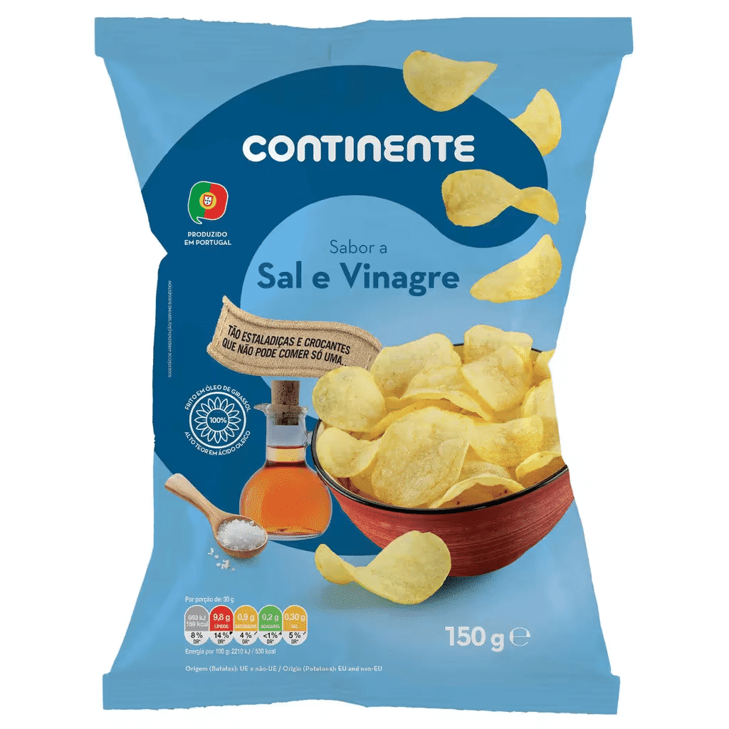 Batata Frita Lisa Sal e Vinagre - CONTINENTE
