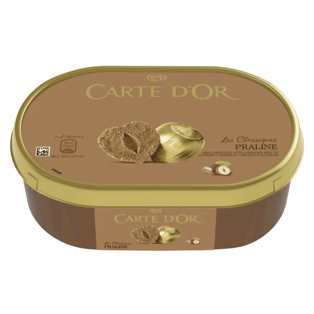 Gelado Chocolate e Avelã Les Classiques - CARTE D'OR