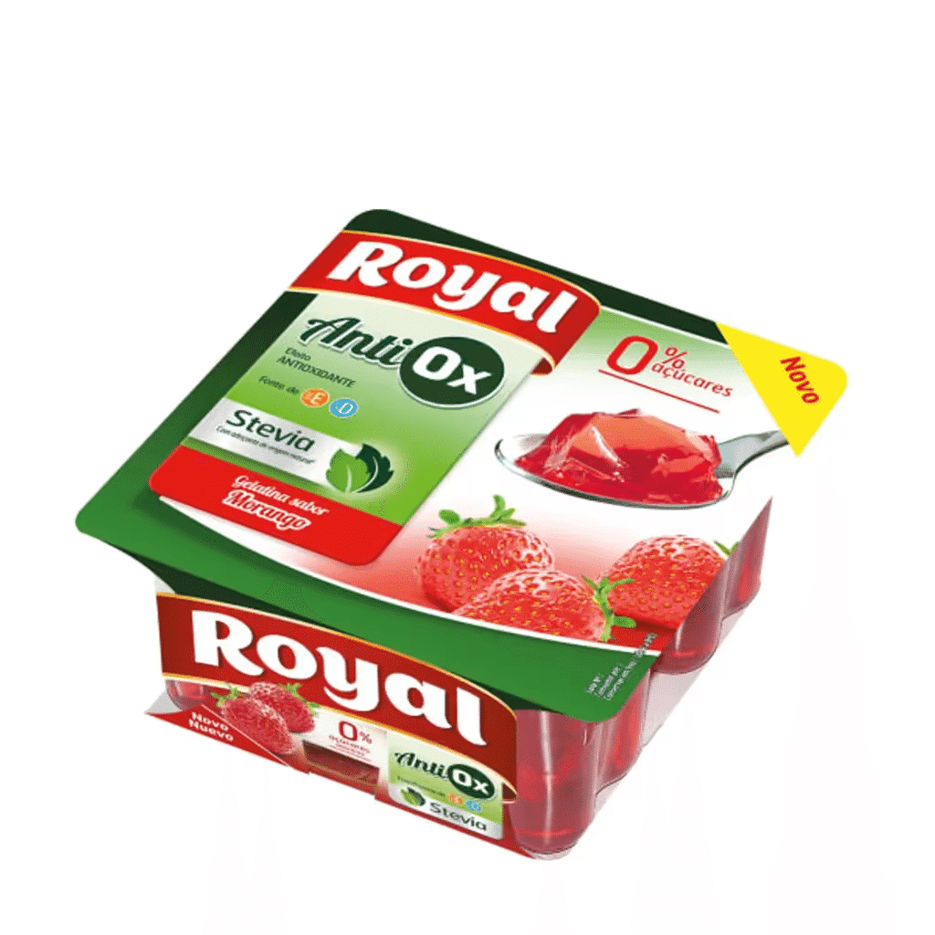 Gelatina Pronta Anti Ox Morango - ROYAL