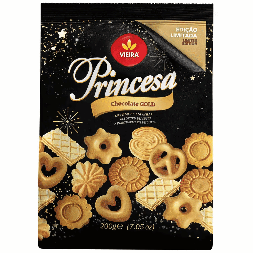 Bolachas Sortido Chocolate Princesa Gold - VIEIRA