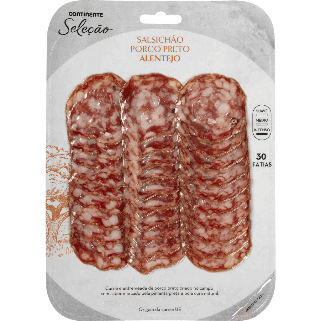 Salsichão de Porco Preto Fatiado - CONTINENTE SELEÇÃO