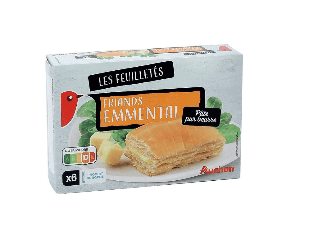 Folhados Emmental 6un 390g - AUCHAN