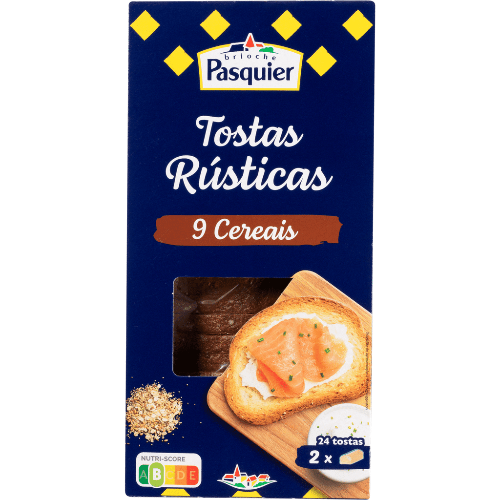 Tostas Rústicas 9 Cereais - BRIOCHE PASQUIER