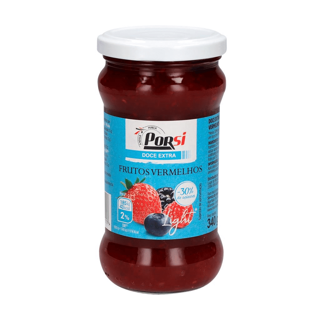 Doce light frutos vermelhos - PORSI