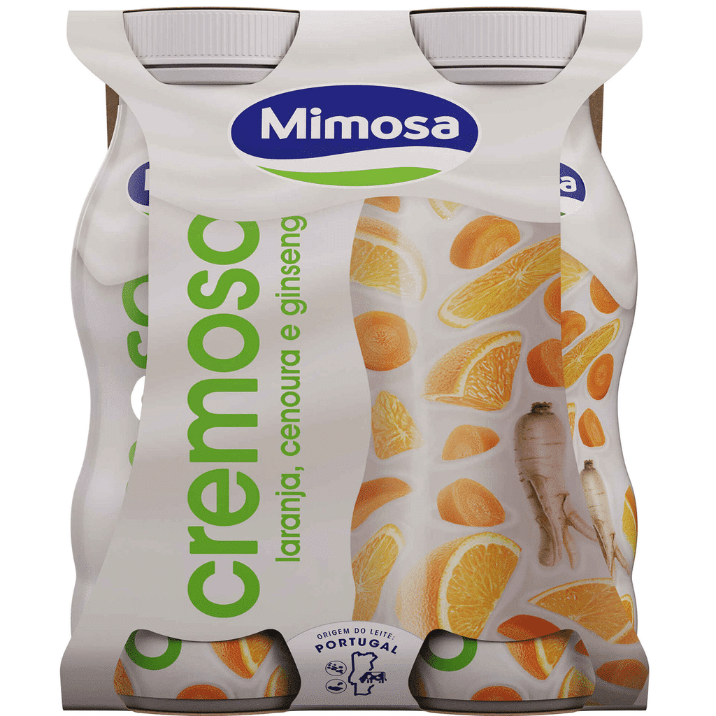 Iogurte Líquido Cremoso Laranja, Cenoura e Ginseng - MIMOSA