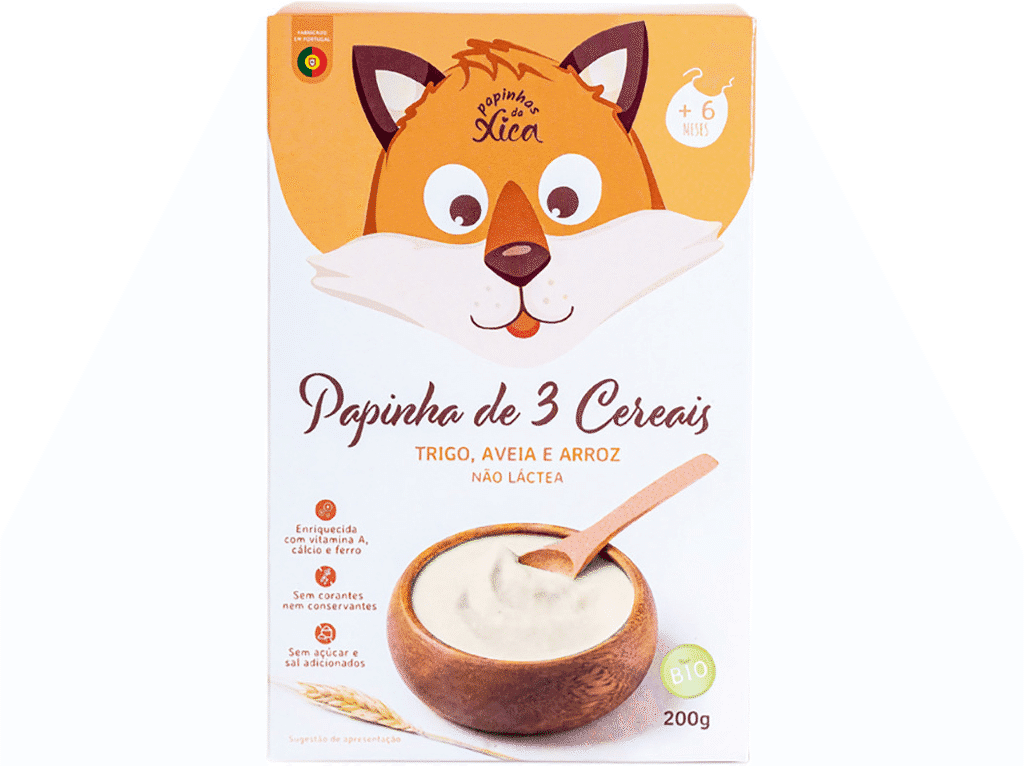 Papa 3 Cereais Bio 200g - PAPINHAS DA XICA