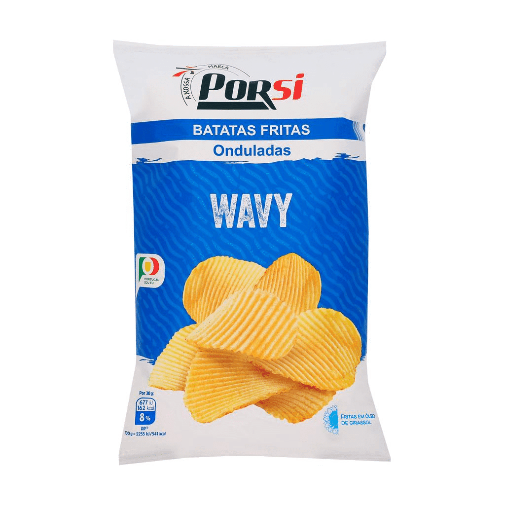 Batatas Fritas Onduladas Wavy - PORSI