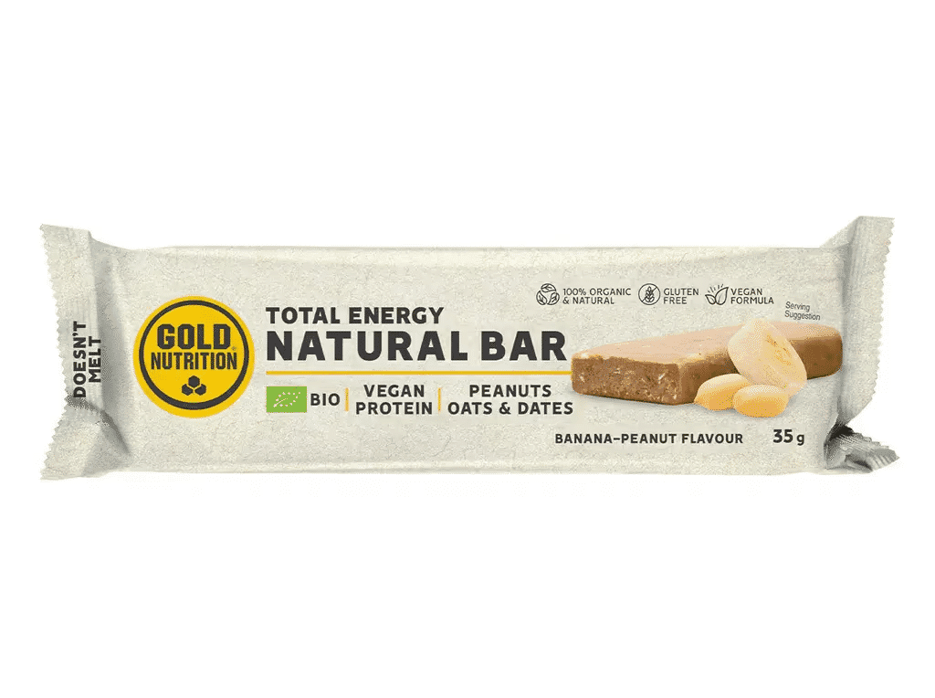 Barra Natural Banana-amendoim 35 G - GOLDNUTRITION