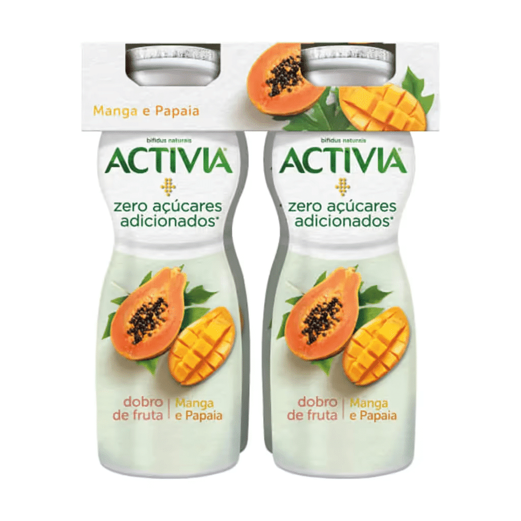 Iogurte Líquido Bifidus Sem Açúcar Manga a Papaia Activia - DANONE