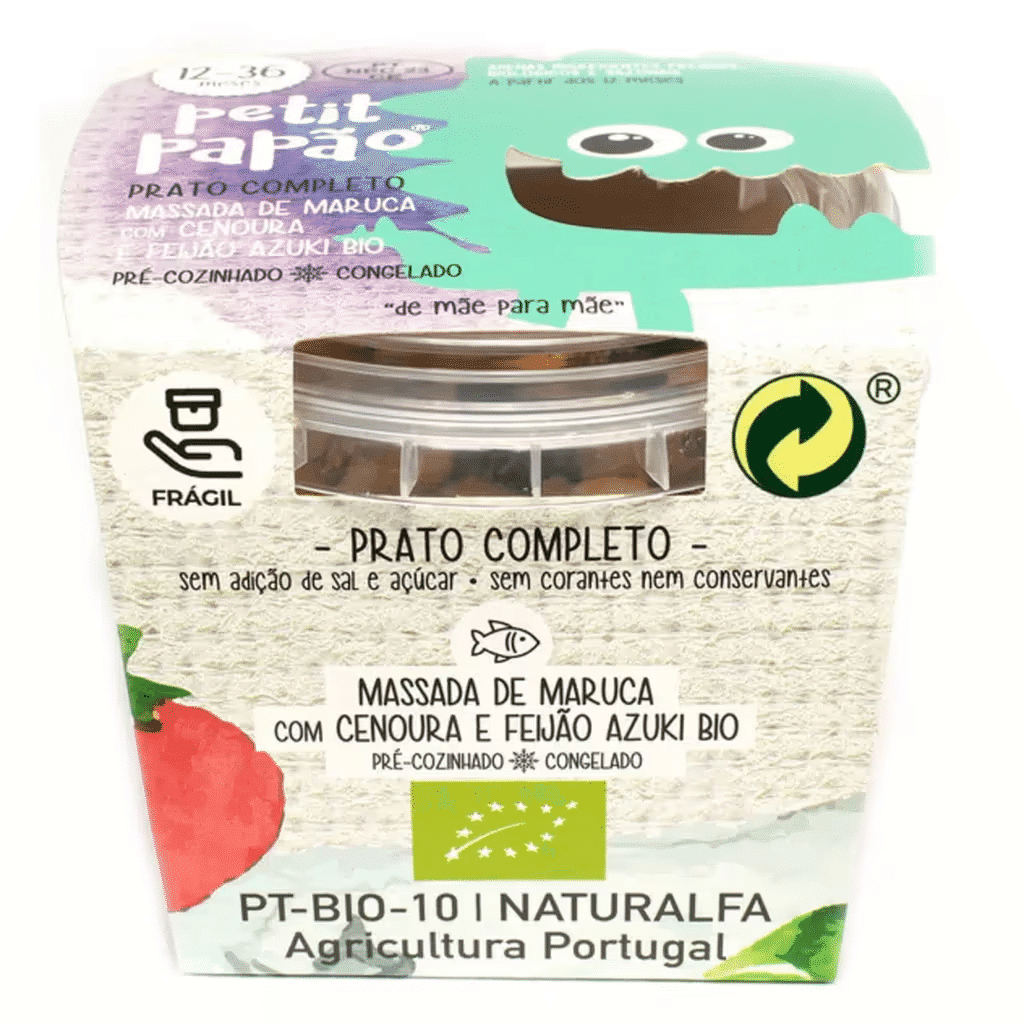 Refeição Bebé Massada Maruca com Cenoura e Feijão Azuki +12m - PETIT PAPÃO