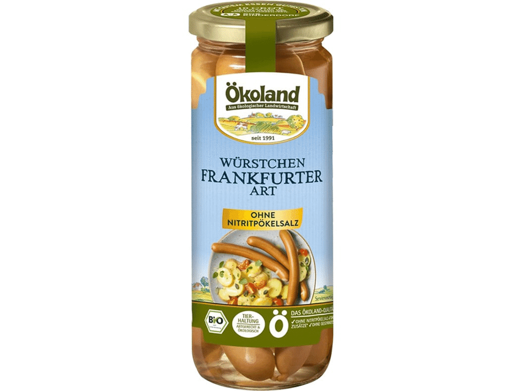 Salsicha Frankfurt Bio 540(250)g - OKOLAND