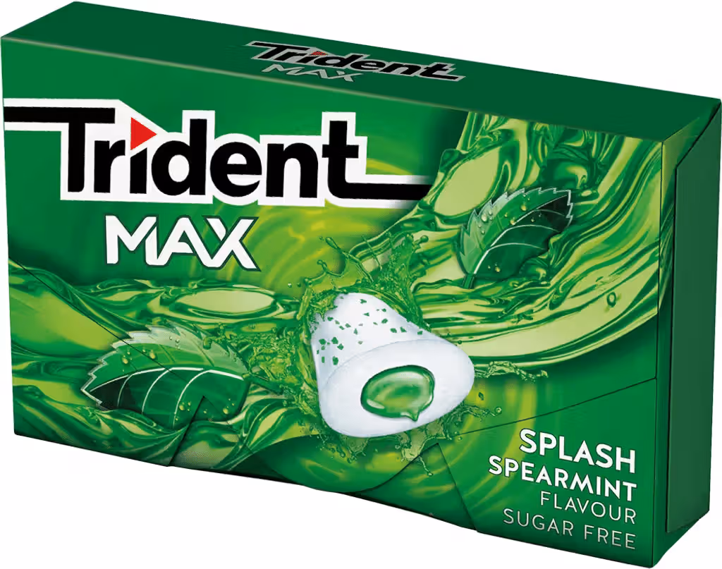 Pastilha Max Splash Spearmint 22g - TRIDENT
