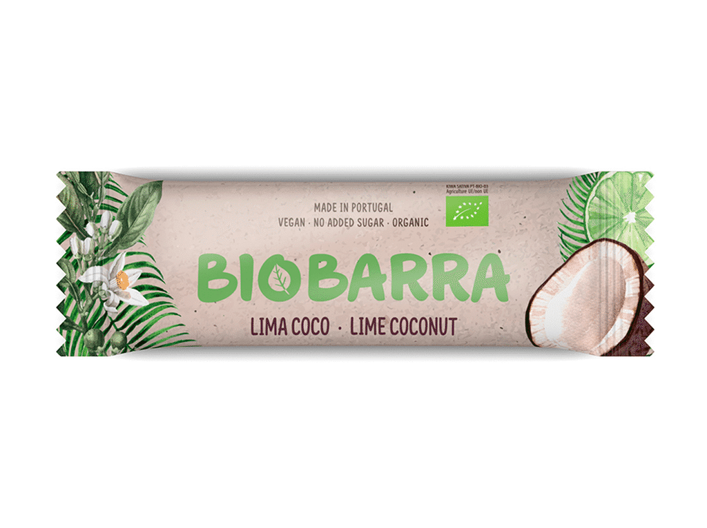 Barra Energética Sem Glúten Lima E Coco Bio 30g - BIOBARRA