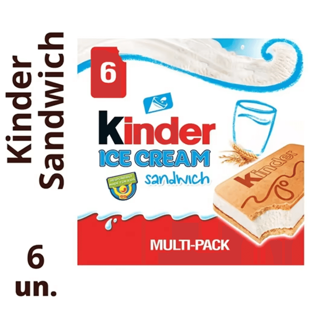 Gelado Sandwish - KINDER