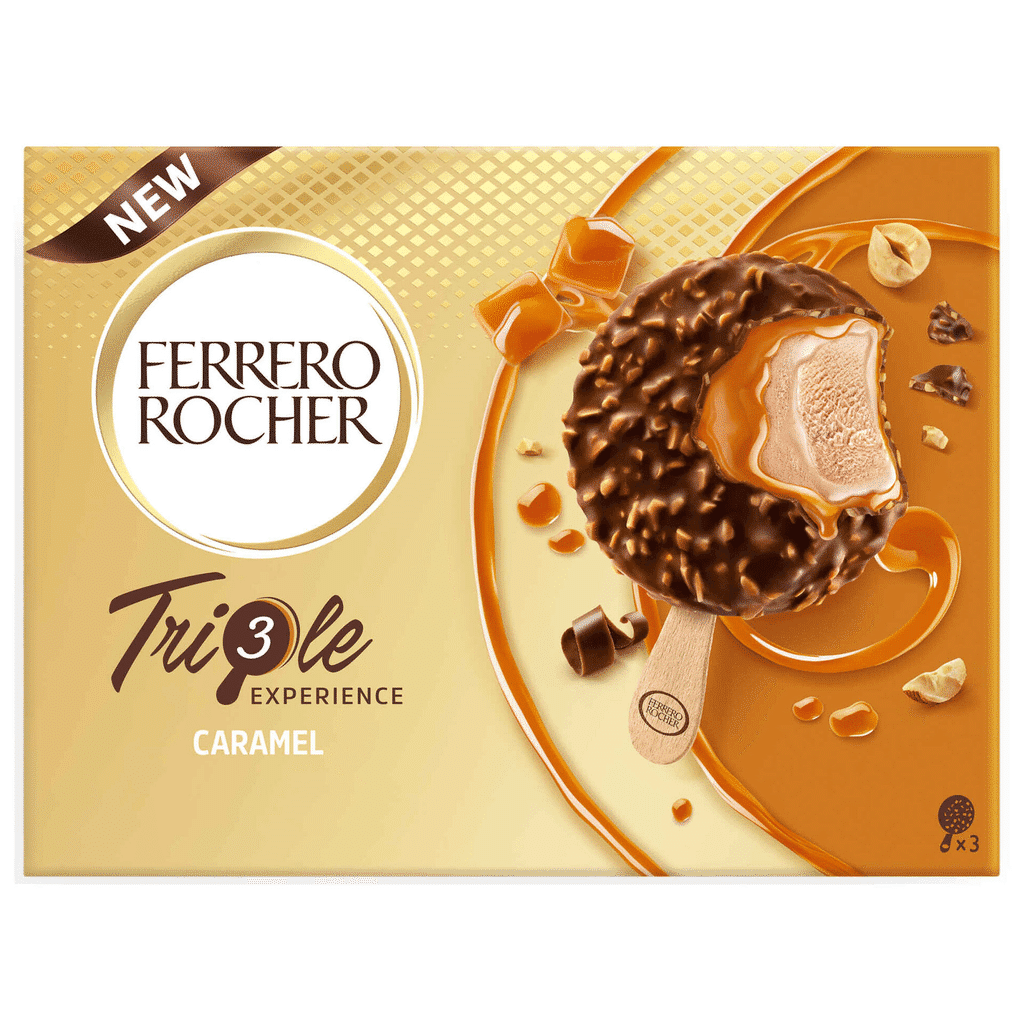 Gelado Chocolate, Avelã e Caramelo - FERRERO