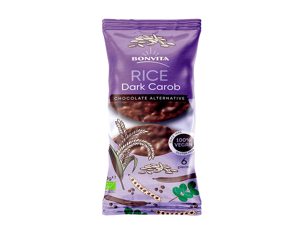 Tortitas Arroz Alfarroba S / Glut Bio 100g - BONVITA