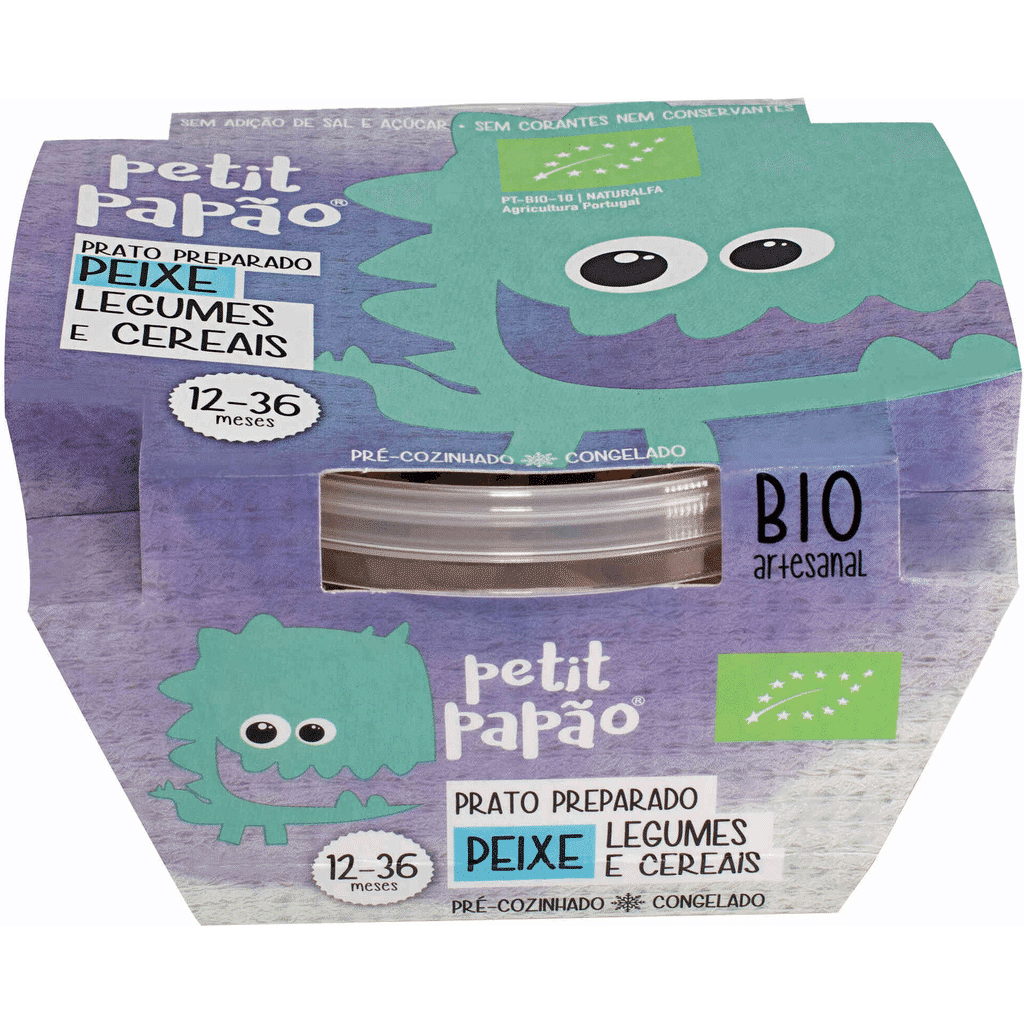 Refeição Peixe com Legumes e Arroz Biológico Bebé +12m - PETIT PAPÃO