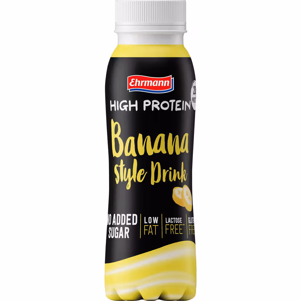 Iogurte Líquido Proteína Banana sem Lactose - EHRMANN